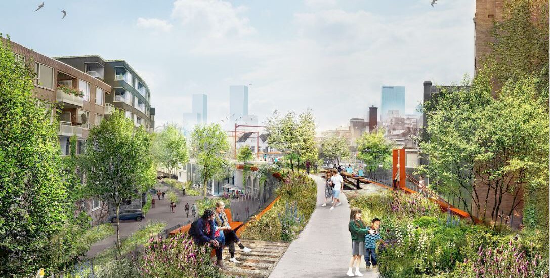 Hofbogenpark Rotterdam, artist impression